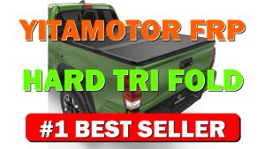YITAMOTOR FRP Hard Tri Fold Truck Bed Tonneau Cover Fit for Toyota - B0FJLKBY47