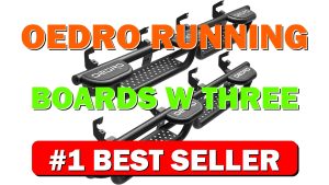 OEDRO Running Boards w/Three Raised Steps Compatible with 2019-2026 Chevy Silverado & - B0FTY1CLYD