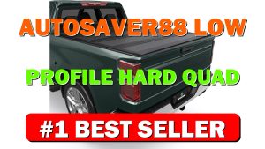 AUTOSAVER88 Low-Profile Hard Quad Fold Truck Bed Tonneau Cover Fit for Chevy - B0FX2NLPPJ