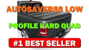AUTOSAVER88 Low-Profile Hard Quad Fold Truck Bed Tonneau Cover Fit for Ram - B0FX2QW56Z