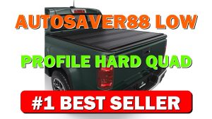 AUTOSAVER88 Low-Profile Hard Quad Fold Truck Bed Tonneau Cover Fit for Chevy - B0FX2R2HNT