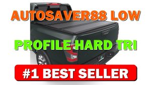 AUTOSAVER88 Low-Profile Hard Tri Fold Truck Bed Tonneau Cover Fit for Nissan - B0G1SMWYMK