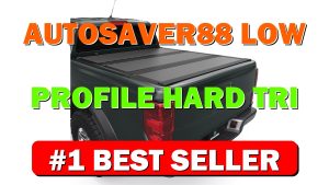 AUTOSAVER88 Low-Profile Hard Tri Fold Truck Bed Tonneau Cover Fit for Ford - B0G1SP22ZF