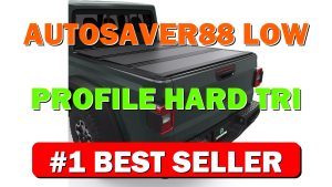 AUTOSAVER88 Low-Profile Hard Tri Fold Truck Bed Tonneau Cover Fit for Jeep - B0G1TB1MVJ