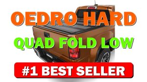 OEDRO Hard Quad-Fold Low-Profile Tonneau Cover Fit for Chevy Colorado/GMC Canyon 2015-2 - B0G4WMMH45