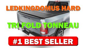 LEDKINGDOMUS Hard Tri-fold Tonneau Cover FRP Truck Bed for 2009-2024 Dodge Ram - B0GVJMWJYS