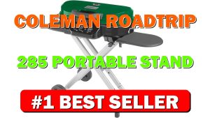 Coleman RoadTrip 285 Portable Stand-Up Propane Grill with 3 Adjustable Burners & - B07BLHHP7T
