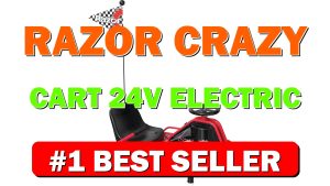 Razor Crazy Cart 24V Electric Drifting Go Kart Variable Speed, - B084SW8KW9