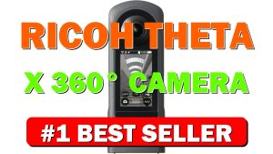 Ricoh Theta X 360° Camera 11K High-Resolution (60 Megapixels), 5.7K Video, - B09R6H1THK