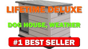 Lifetime Deluxe Dog House, Weather Protected with Adjustable Vents, Ideal Shelter for - B09VCNR6HW