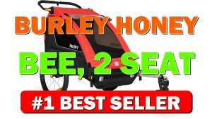 Burley Honey Bee, 2 Seat Kids Bike Trailer & Stroller - B0BW21V26L