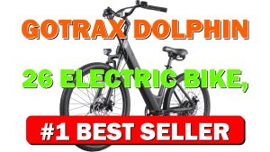 Gotrax Dolphin 26" Electric Bike, Max Range 30Miles(Pedal-assist1) & 20Mph Power by - B0CG96T4MC