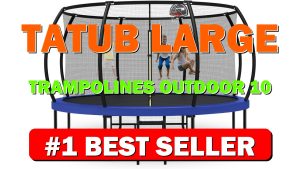 Tatub Large Trampolines Outdoor 10 12 14 15 16FT for Kids and - B0CL767SG5