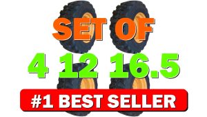 Set of 4-12-16.5 Forerunner SKS-1 Skid Steer Tires on Wheels/Rims (8 lug) - B0F2N5CPVS