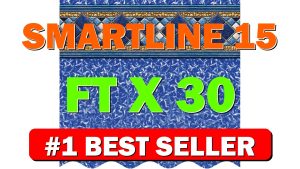 Smartline 15 ft x 30 ft Oval Swimming Pool Liner Island - B0FVBHGJ6K